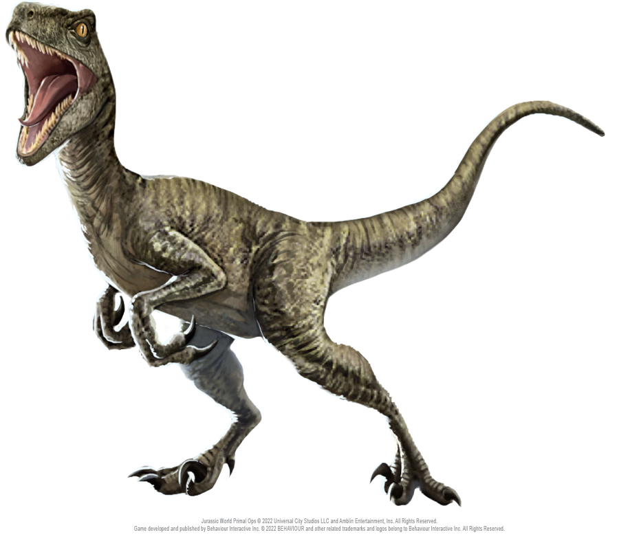 Falasa Raptor Jurassic World Primal Ops Velociraptor PNG by Jurassicworldcards on ...