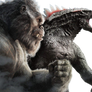 Godzilla x Kong Render PNG