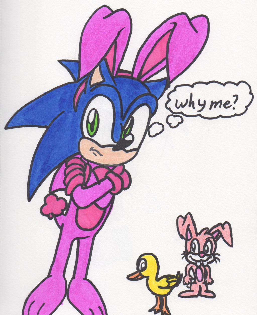 Sonic Early Design Rabbit Sonic the... Bunny?! by Piplup88908 on DeviantArt