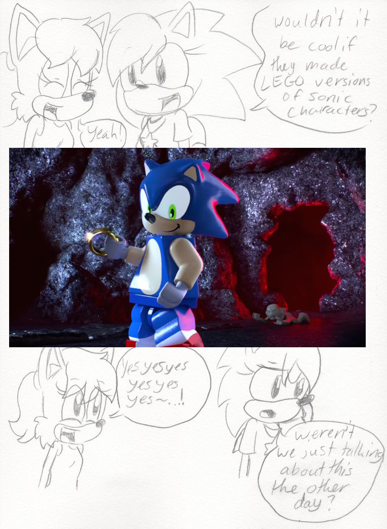 Sonic Drawing: Sonic (Lego Dimensions Pose 1) by AceTimeRad on DeviantArt