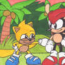 Sonic Mania Adventures Redraw - Mighty and Ray