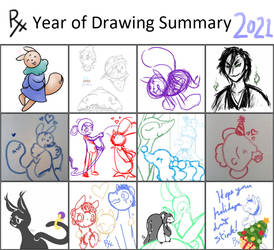 2021 Year of Drawing Summary