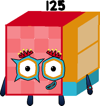 Num Block 125 Numberblock One Hundred Twenty Five by DervinoiseCool on DeviantArt