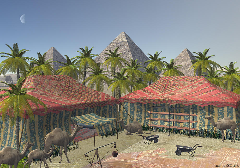 Giza Pyramids by adrian3Dart on DeviantArt