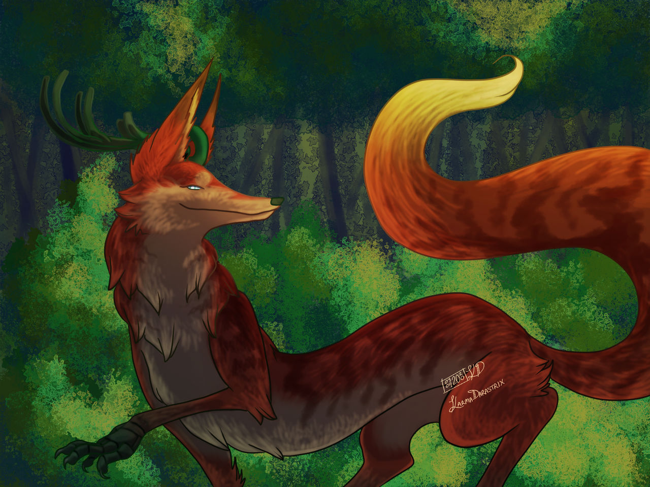 Fox Dragon Deviantart Fox dragon by FangedKarma on DeviantArt