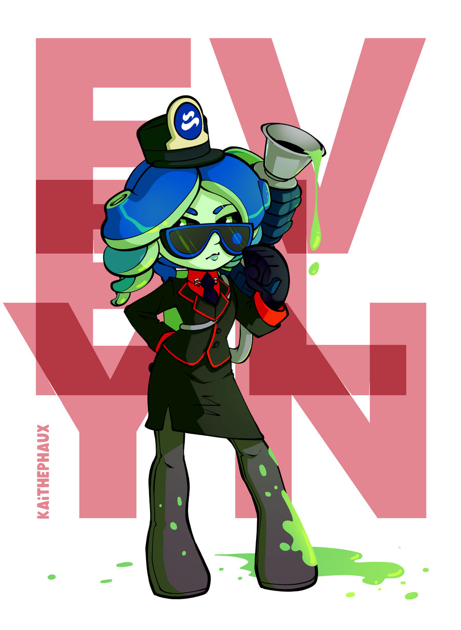 Octoling: Evelyn by KaiThePhaux on DeviantArt