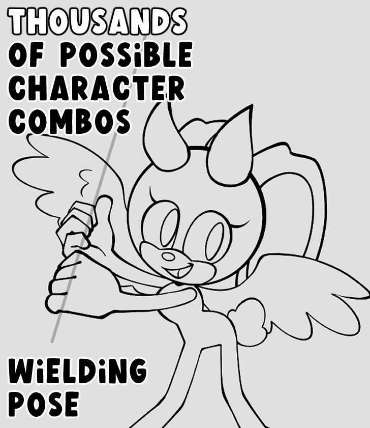 Sonic Oc Base Rabbit Sonic OC base - Wielding Pose by KaiThePhaux on DeviantArt