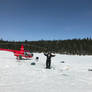 Denis vincent Helicopter in frozen lake