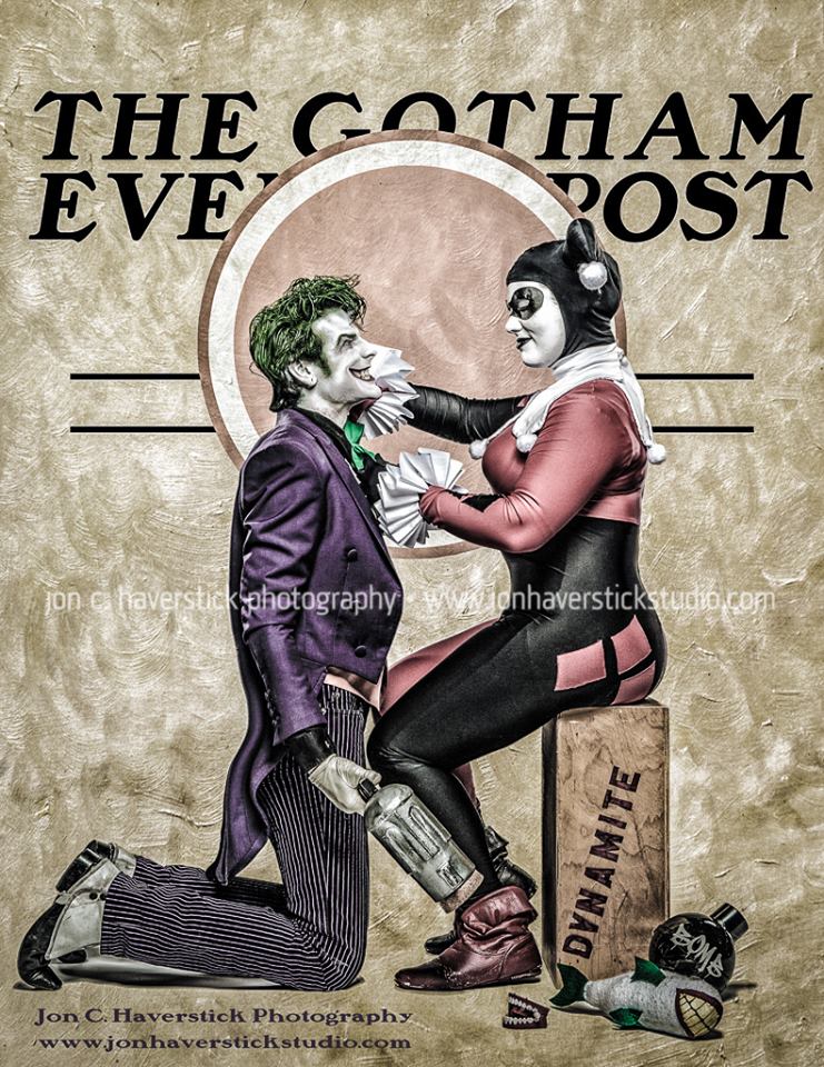 Joker and Harley Quinn - Gotham Evening Post