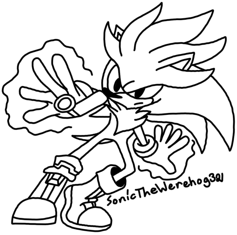 Premium AI Image  Sonic the hedgehog coloring pages