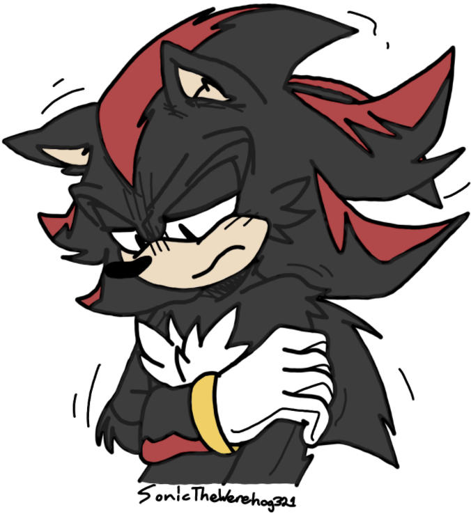 Sad shadow the hedgehog drawing(colored) by MelodieThePurpleFox on ...