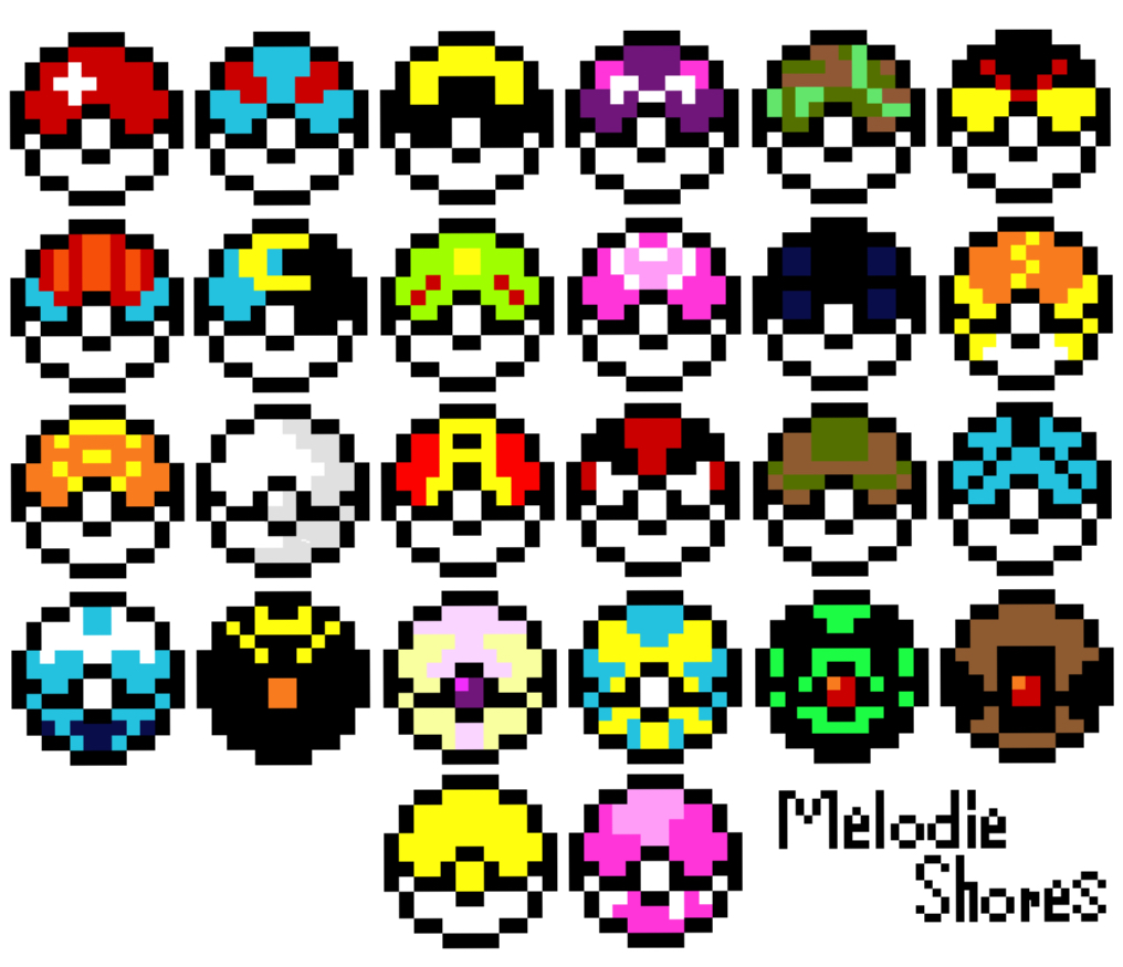 Pixilart - Pokeball sprite by Jackab0y