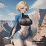 Android18 where she first fought Vegeta