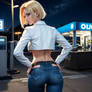 Android18 at the gas station