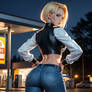 Android18 at the gas station