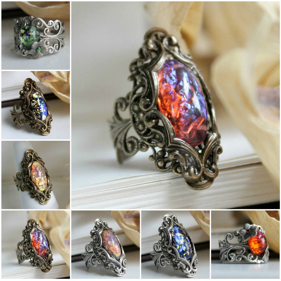 gothic rings by JuleeMClark on DeviantArt