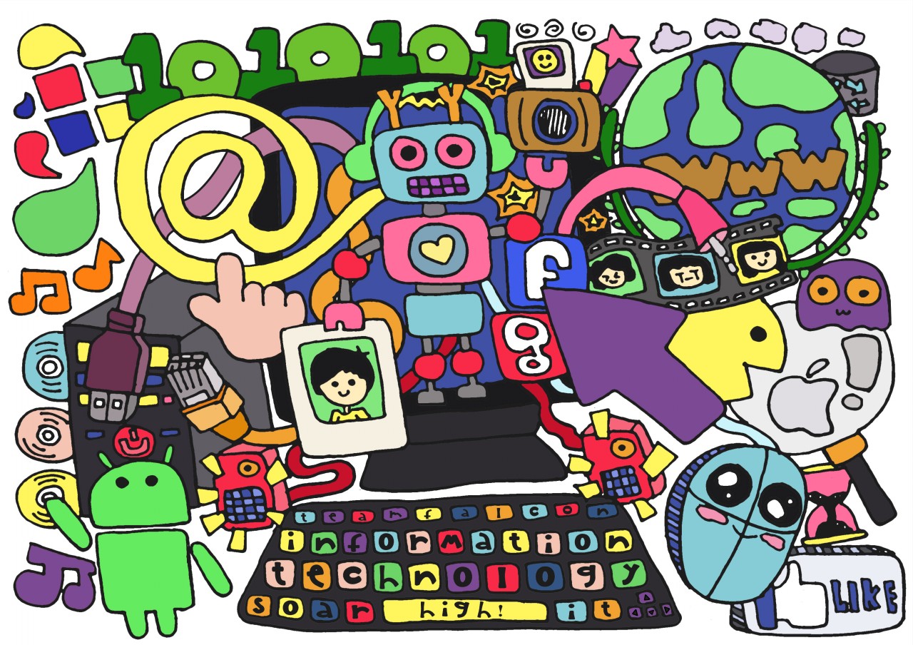 Computer Technology Doodle by mikyuh143 on DeviantArt