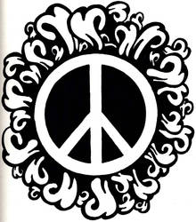 Peace logo -hippiness-