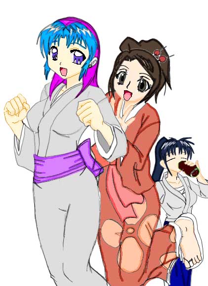 Three Samurai Girls