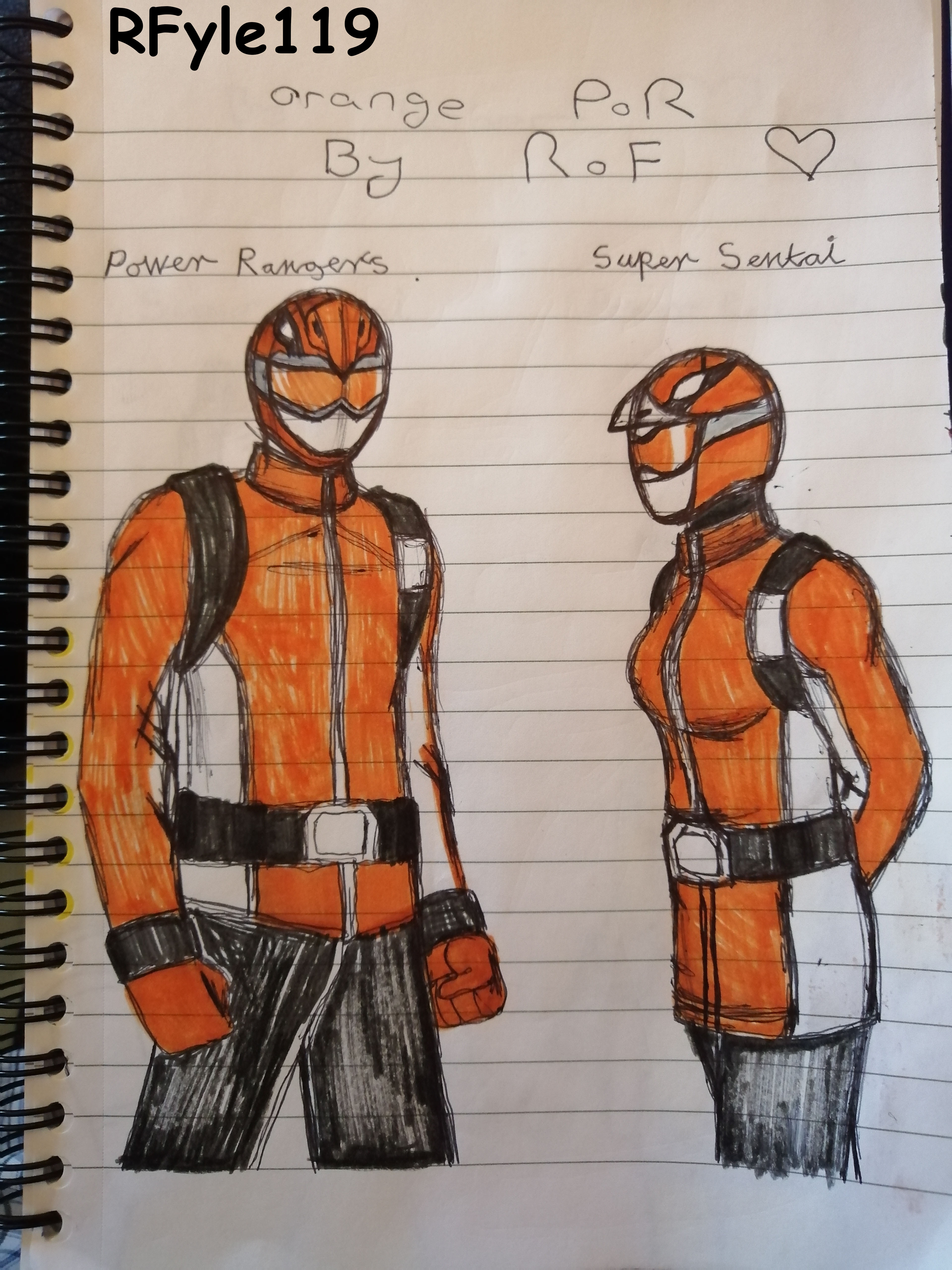 Orange Ranger (PR/Sentai) by RFyle119 on DeviantArt