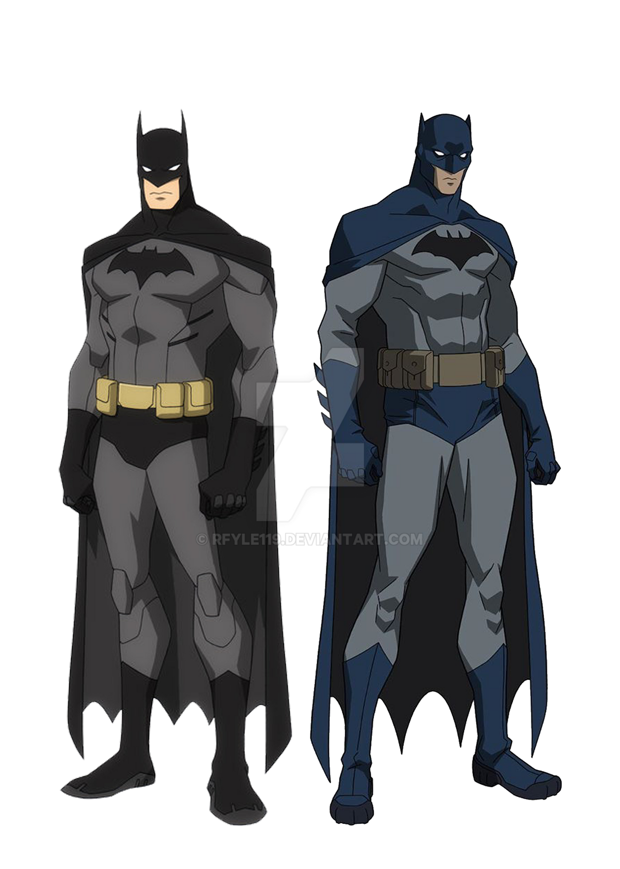 Batman comparison design by RFyle119 on DeviantArt