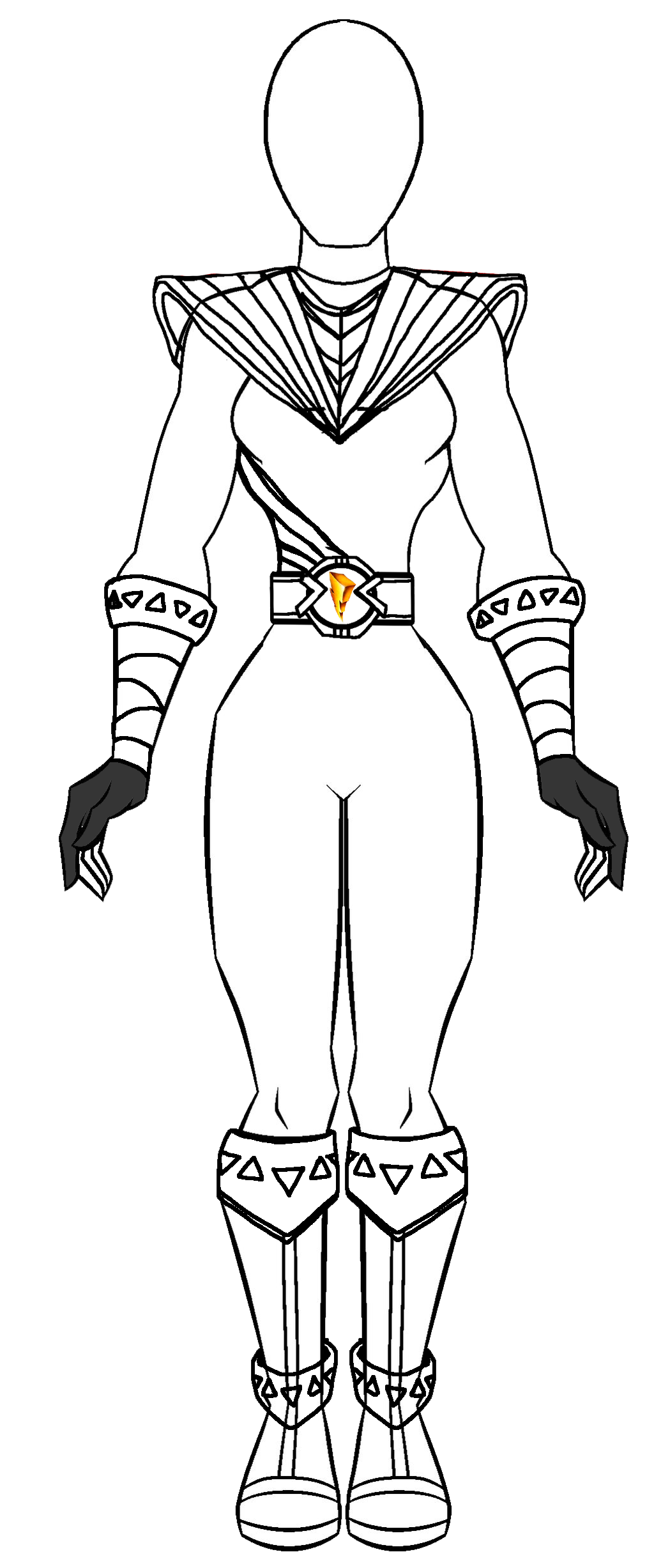 Cosmic Fury power ranger outline without skirt by RFyle119 on DeviantArt