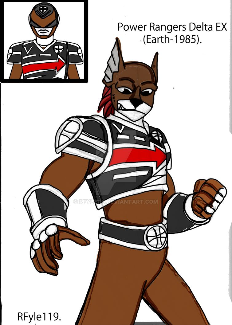 Coloured Brown EX ranger unmasked by RFyle119 on DeviantArt