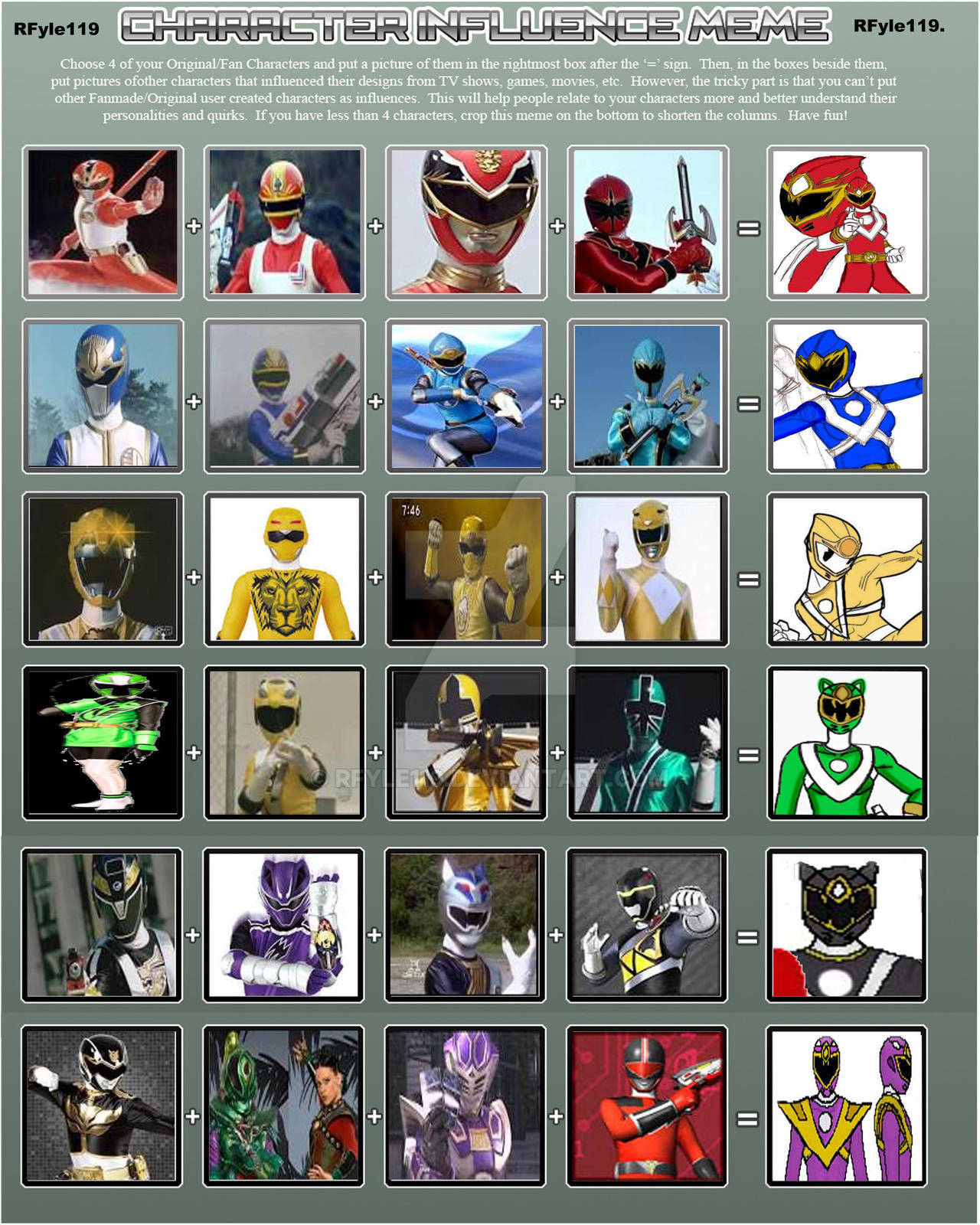 Sentai Rangers Deviantart Mystic Sentai Ki Rangers by RFyle119 on DeviantArt