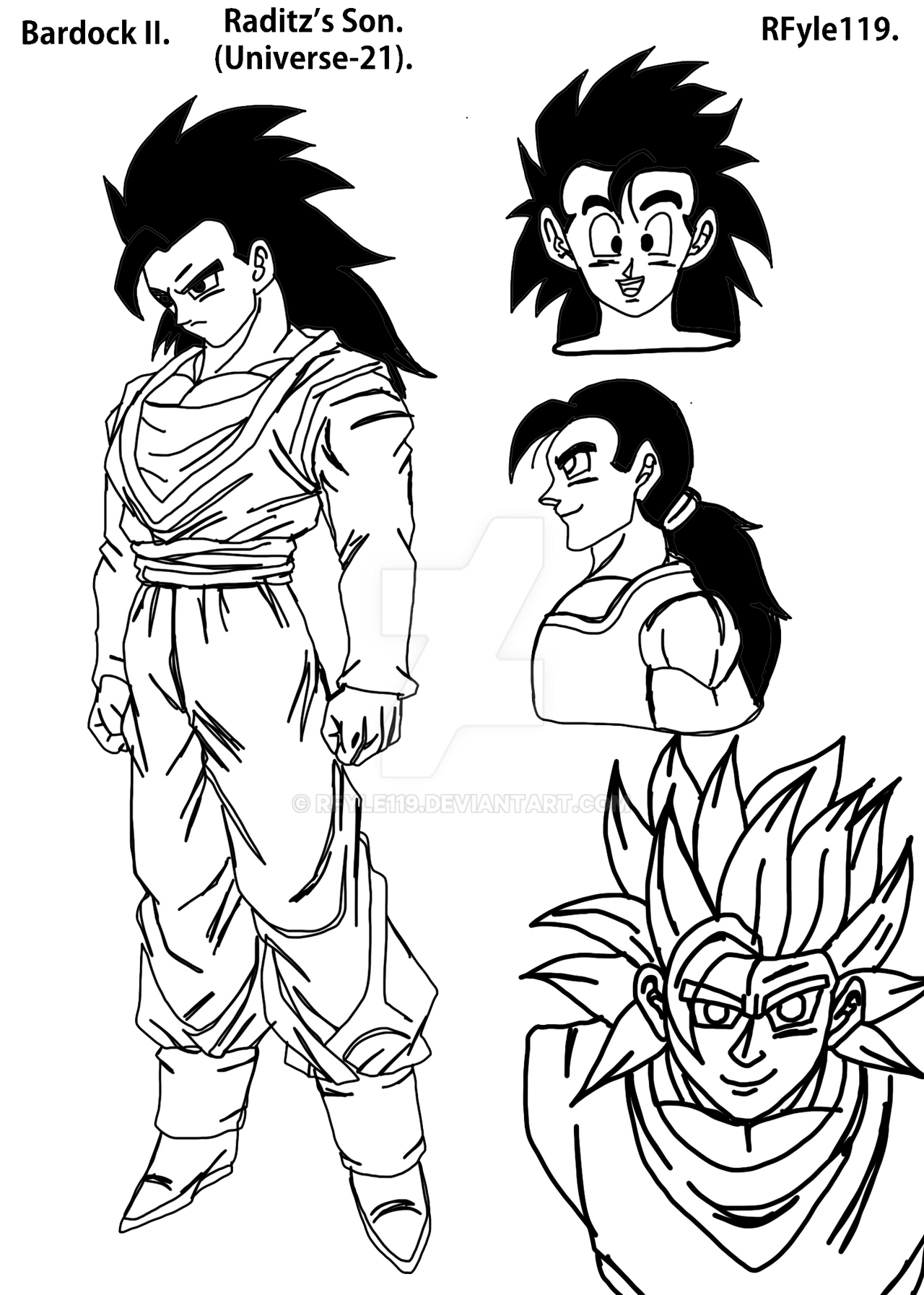 Raditz's Son Bardock Jr by RFyle119 on DeviantArt