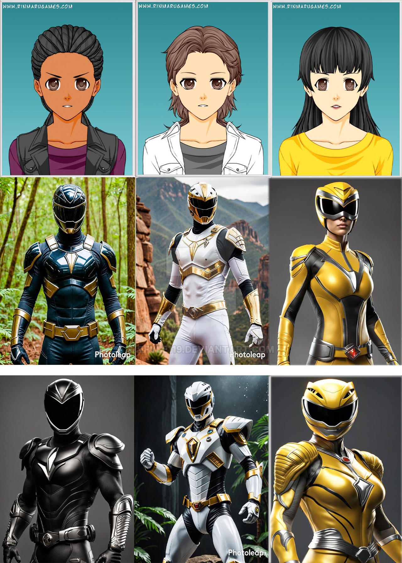 Combo Rangers Deviantart Different Ranger Teams by RFyle119 on DeviantArt