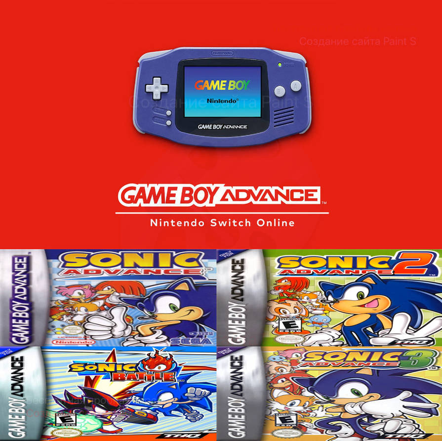 Sonic GBA games for Nintendo Switch Online by Undergrizer on DeviantArt
