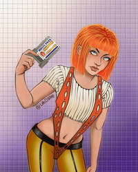 Leeloo a.k.a. The Fifth Element by lith.o.wisp
