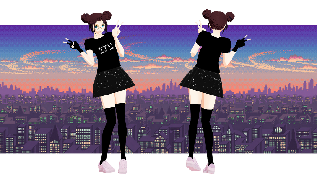 *mmd* self street style by BarsikMurCat666 on DeviantArt