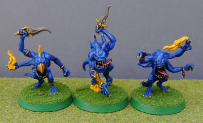 Chaos Daemons Blue Horrors 1, 2, 3