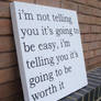 Motivational Quote - Spray Paint Stencil Canvas