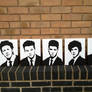 One Direction (1D) Spray Painted Stencils Canvas