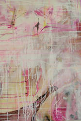 abstraction pink and peach