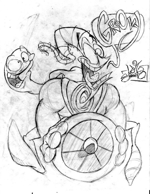 Earthworm Jim sketch