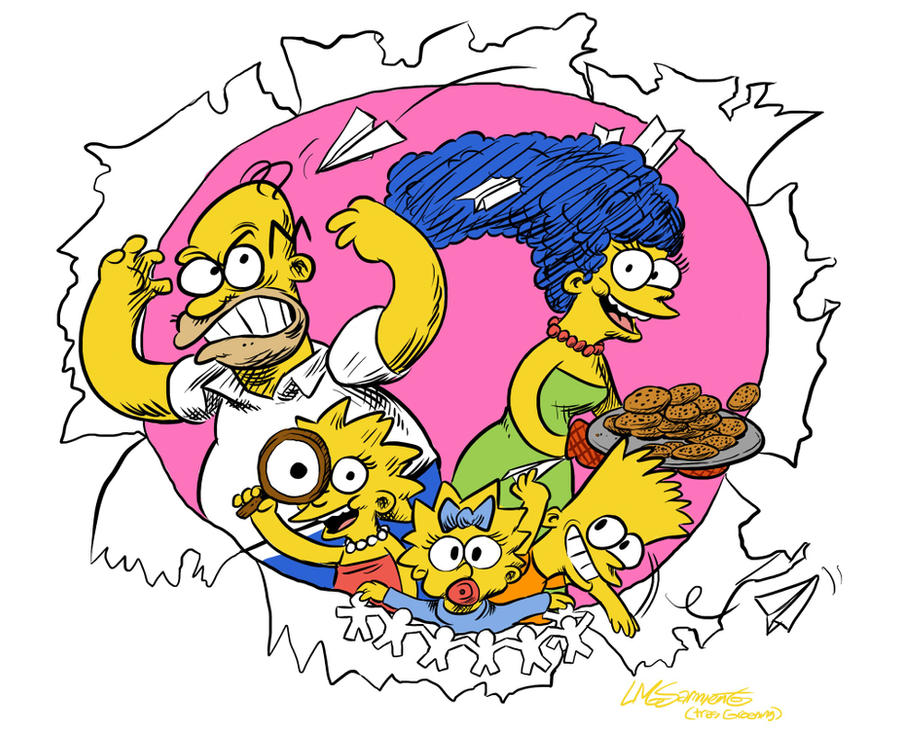 The Simpsons Vector Deviantart The Simpsons by luismario on DeviantArt