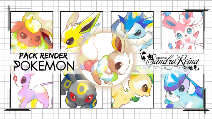 Pack Render 1 Pokemon Eevee By Sandrareina On Deviantart Pack Render 1 Pokemon Eevee By Sandrareina On Deviantart
