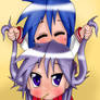 Konata and Kagami