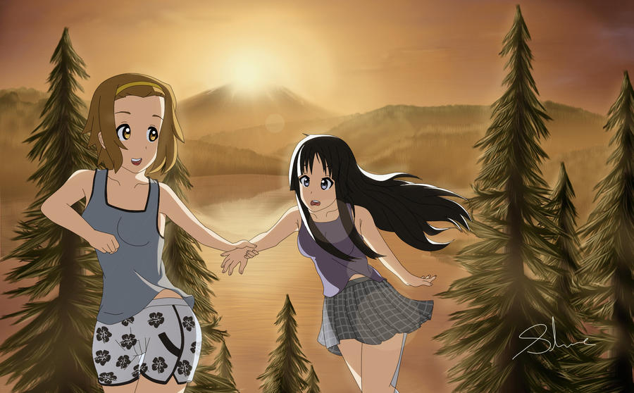 Ritsu x Mio - Sunrise by xZDisturbedZx on DeviantArt