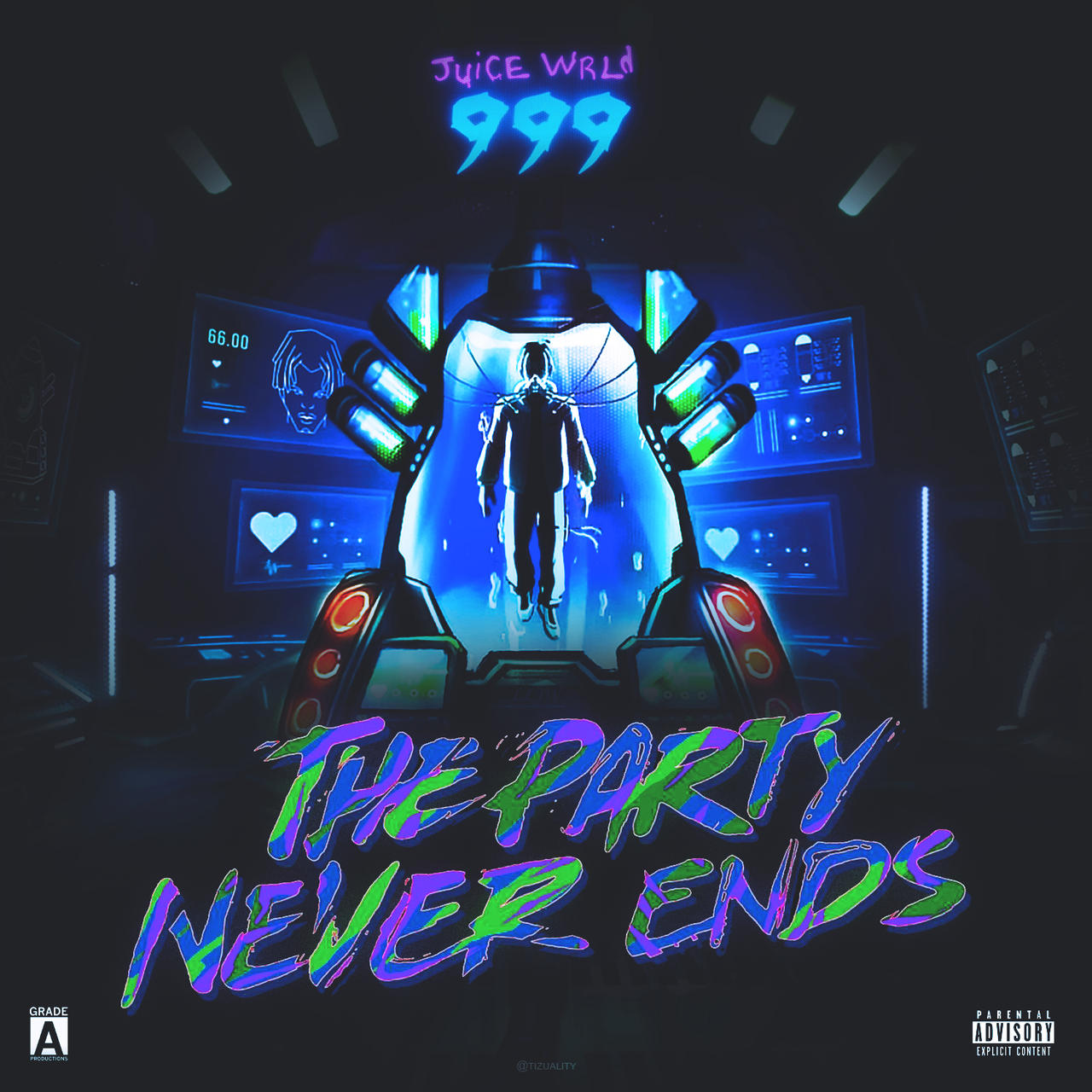 Juice WRLD THE PARTY NEVER ENDS COVERART By SPNGDG On DeviantArt juice-wrld-the-party-never-ends-coverart-by-spngdg-on-deviantart