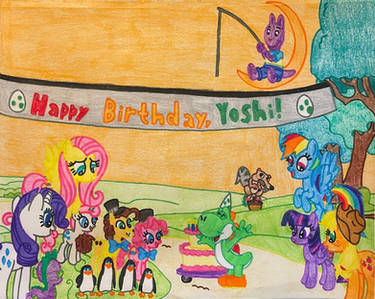Ponies celebrate Yoshi 33rd birthday 