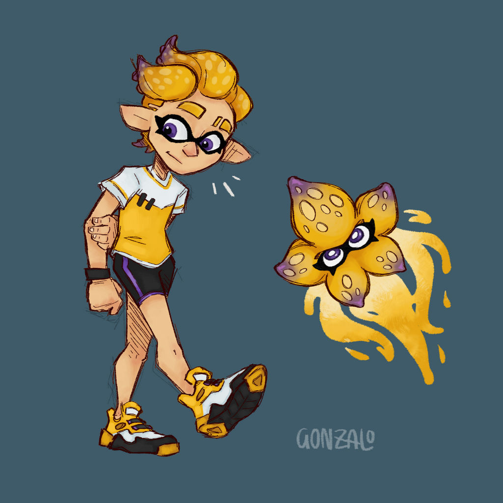 Splatoon Sea Deviantart Splatoon - Starfish Charater Concept by gFraguasb on DeviantArt
