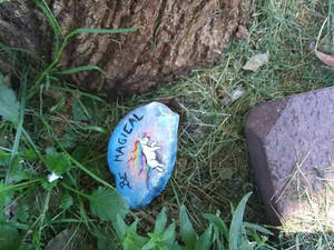 rock painting- be magical