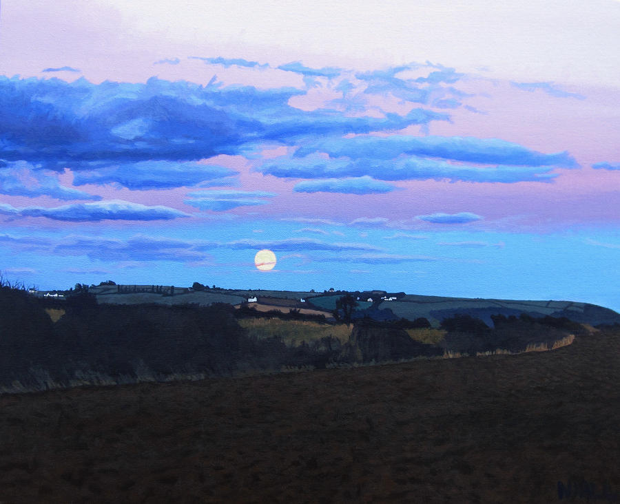 Moonrise at Sunset