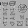 Traveler Pillars and Platforms Concept Sketches