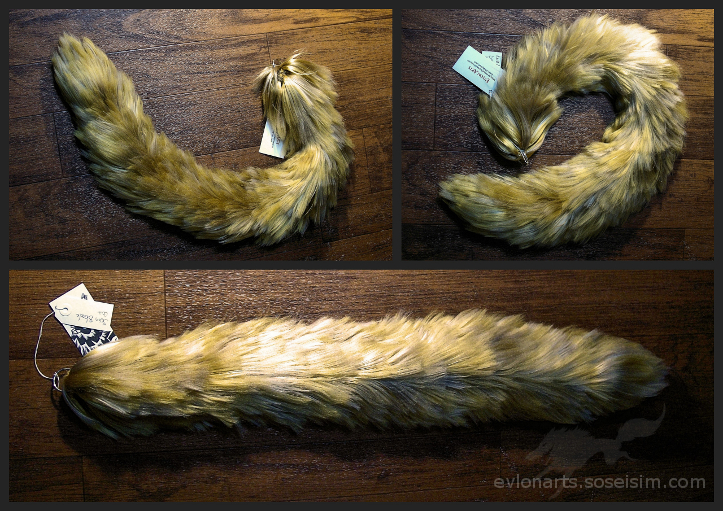 Blonde Cat Yarn Tail