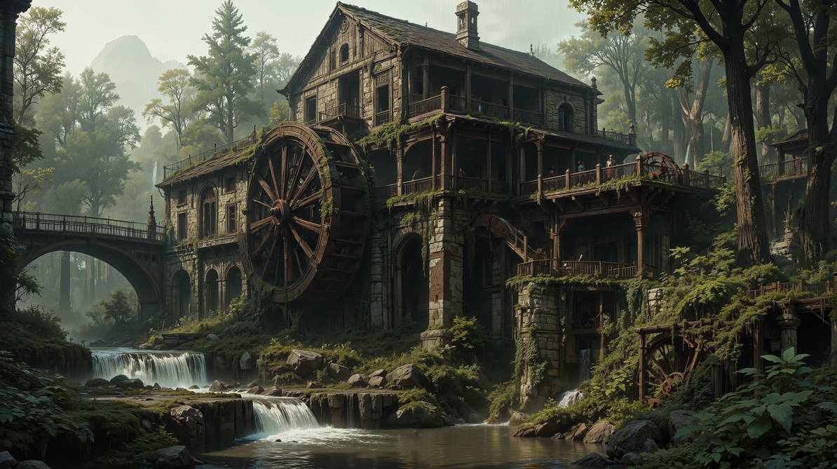Mystic Mill's: The Echoing Grist of Whisperwood by balticfAI on DeviantArt
